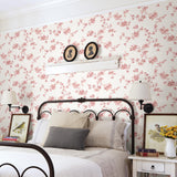 York Cyrus Rose Festive Floral Wallpaper