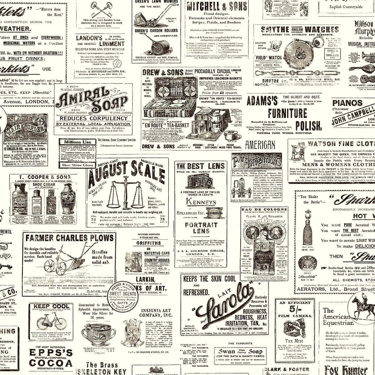 York Adamstown Black Newspaper Wallpaper