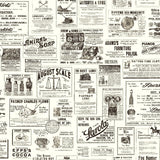 York Adamstown Black Newspaper Wallpaper