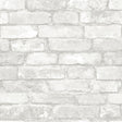 York Buchanan Off-White Brick Wallpaper