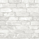 York Buchanan Off-White Brick Wallpaper