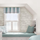 York Buchanan Off-White Brick Wallpaper