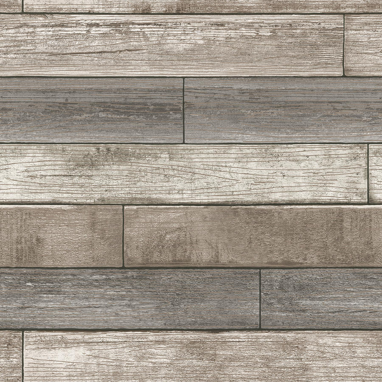 York Emory Multicolor Reclaimed Wood Plank Wallpaper