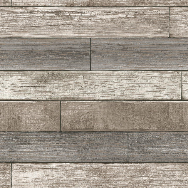 York Emory Multicolor Reclaimed Wood Plank Wallpaper