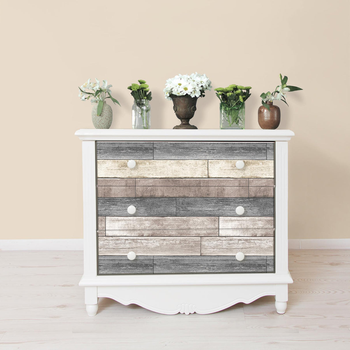 York Emory Multicolor Reclaimed Wood Plank Wallpaper