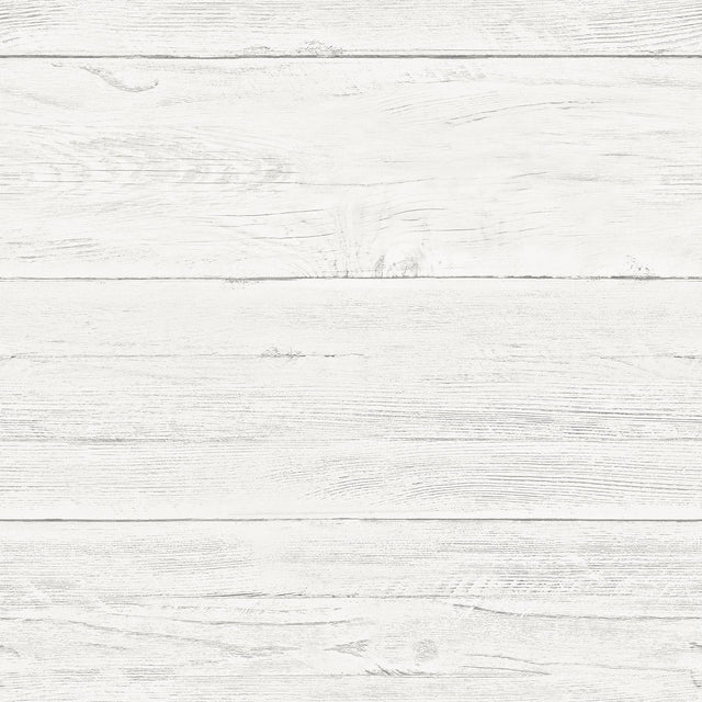 York Jared Off-White Shiplap Wallpaper