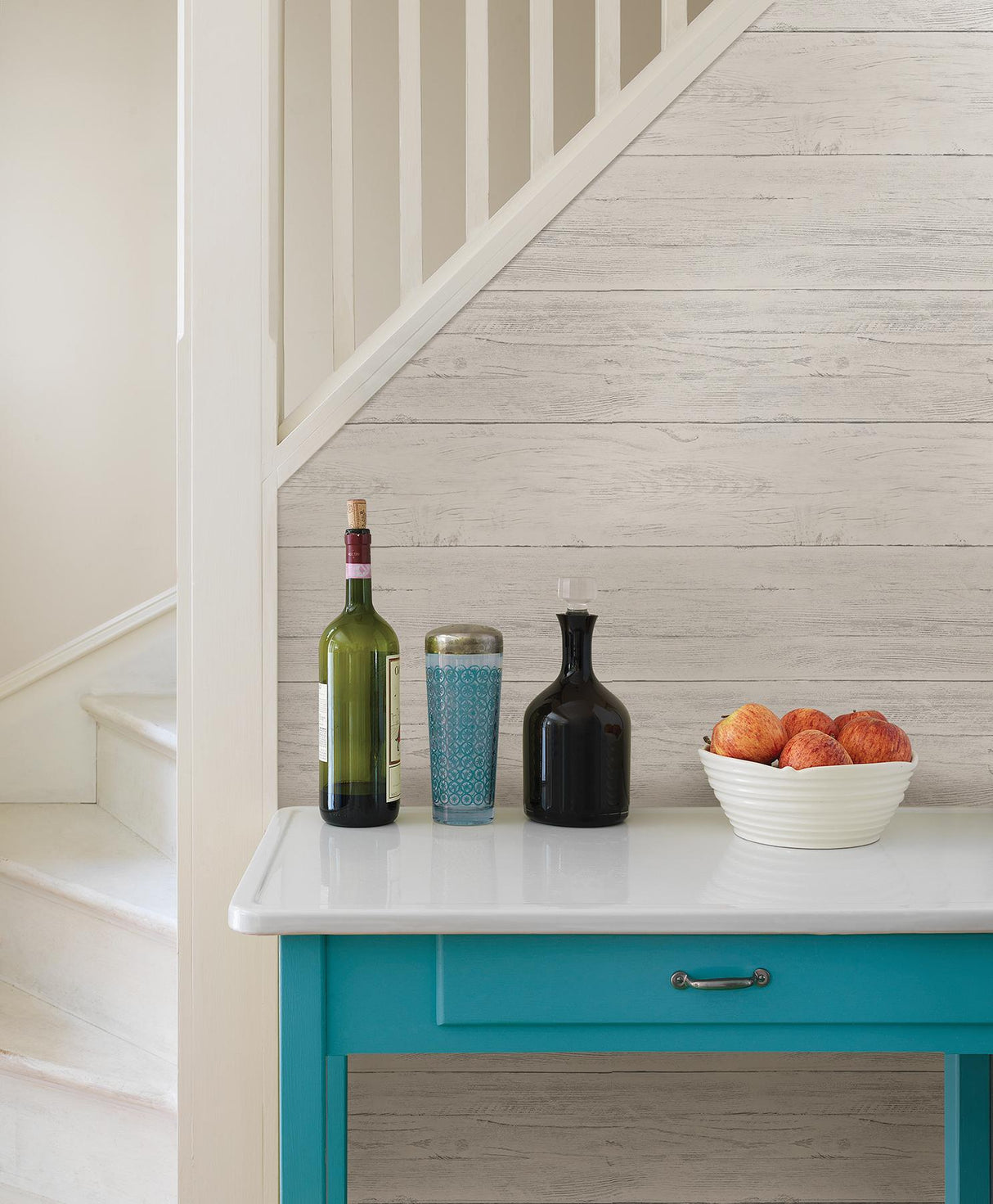 York Jared Off-White Shiplap Wallpaper