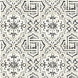 York Sonoma Black Spanish Tile Wallpaper