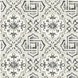 York Sonoma Black Spanish Tile Wallpaper