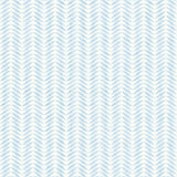 York Espalier Sky Blue Chevron Stripe Wallpaper