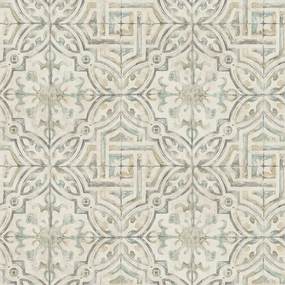 York Sonoma Olive Spanish Tile Wallpaper