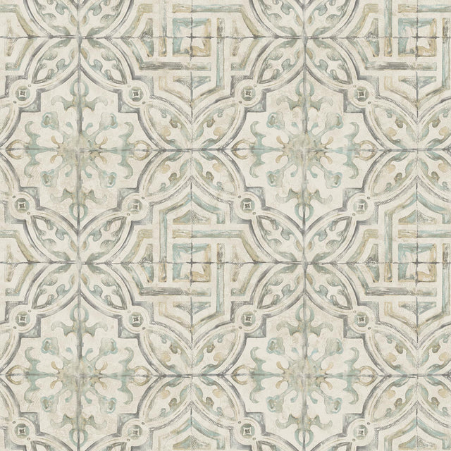 York Sonoma Olive Spanish Tile Wallpaper