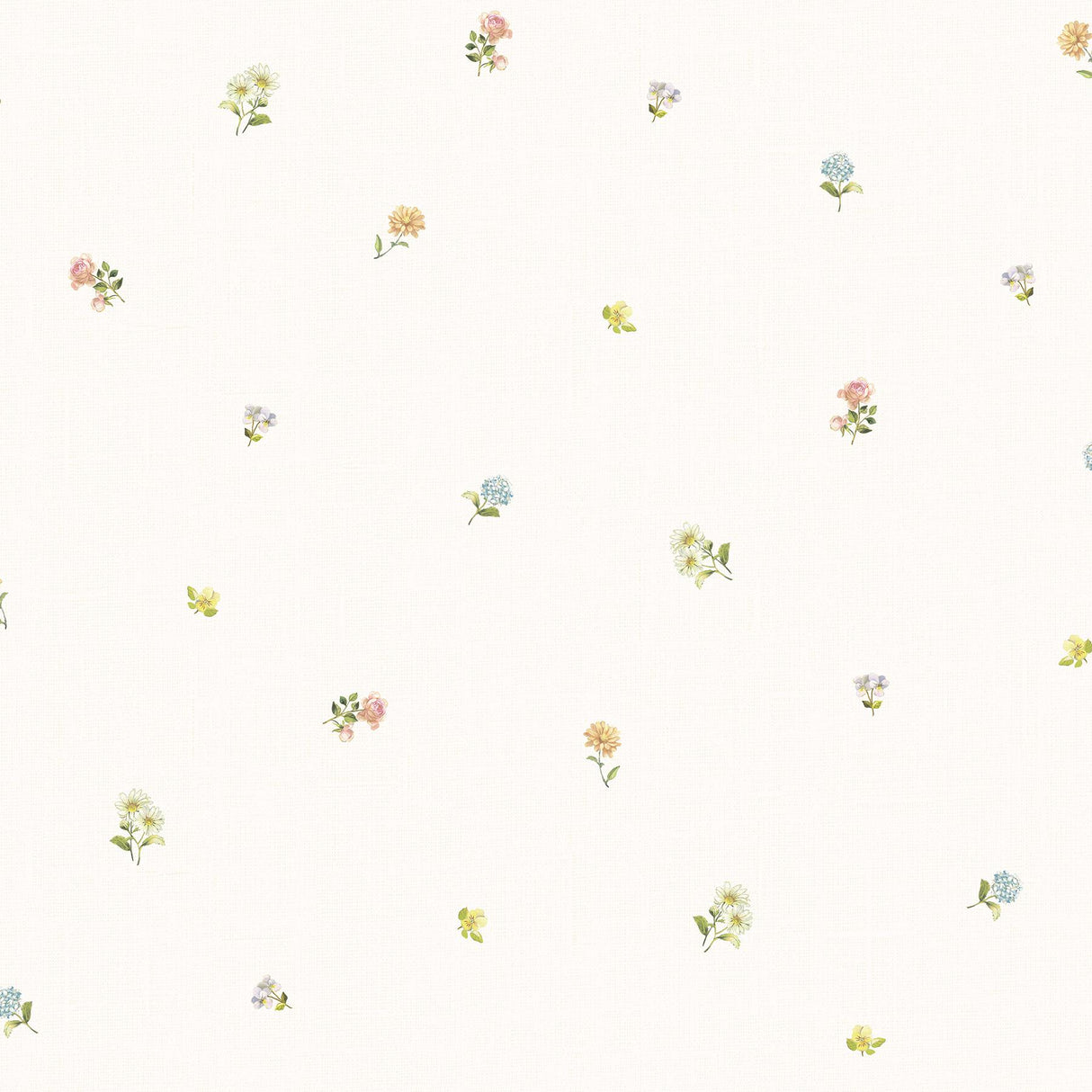 York Bloom Toss Multicolor Floral Wallpaper