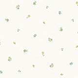 York Bloom Toss Blue Floral Wallpaper