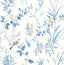 York Imperial Garden Blue Botanical Wallpaper