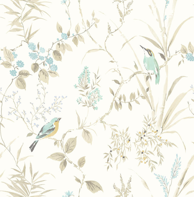 York Imperial Garden Beige Botanical Wallpaper