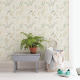 York Imperial Garden Beige Botanical Wallpaper