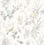 York Imperial Garden Grey Botanical Wallpaper
