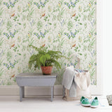 York Imperial Garden Multicolor Botanical Wallpaper