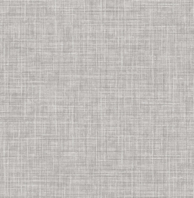 York Mendocino Grey Linen Wallpaper