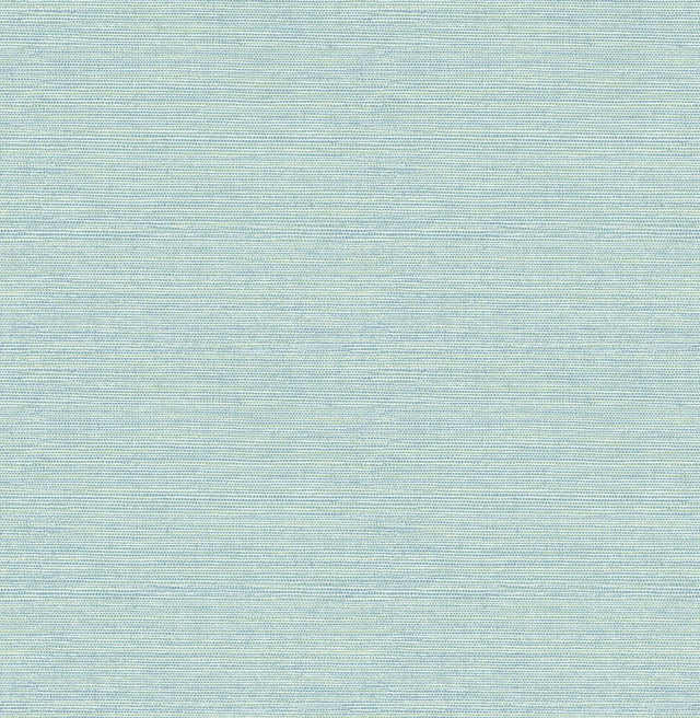 York Agave Teal Faux Grasscloth Wallpaper