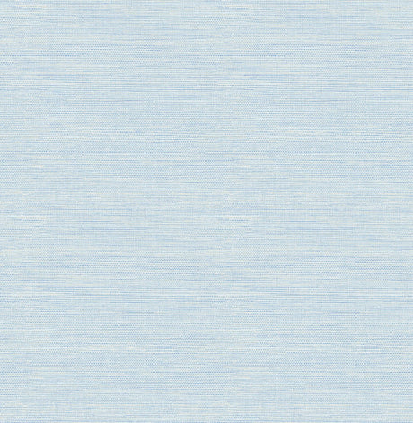 York Agave Sky Blue Faux Grasscloth Wallpaper