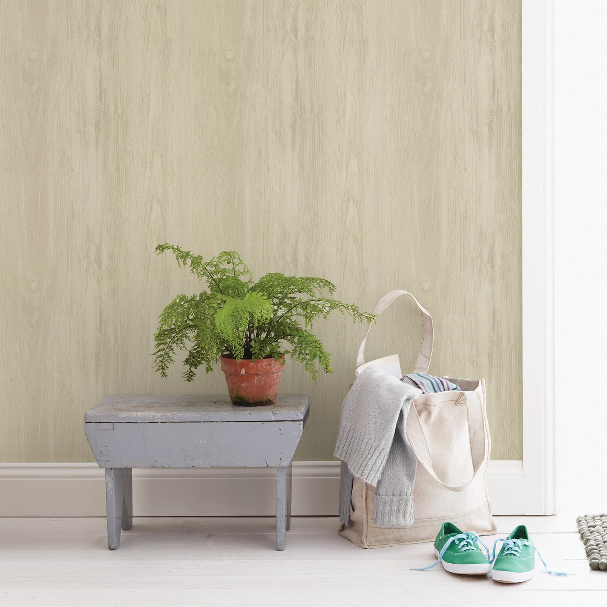 York Mapleton Beige Wood Wallpaper