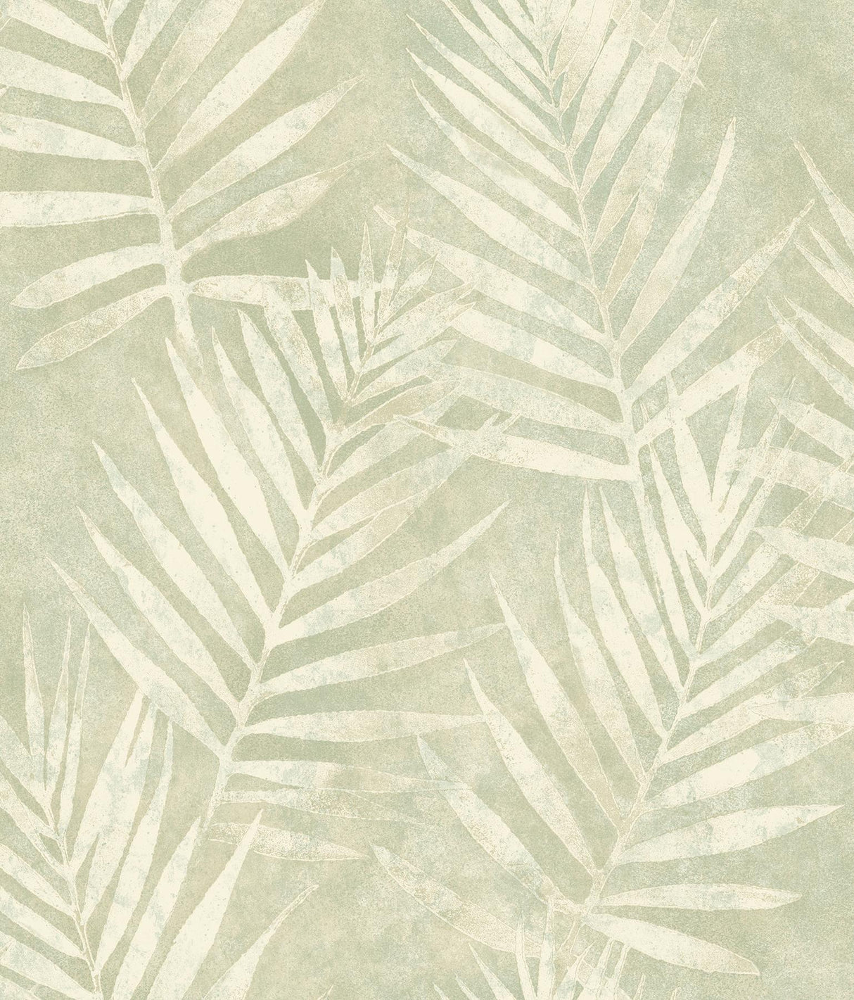 York Amador Silver Palm Wallpaper