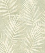 York Amador Silver Palm Wallpaper