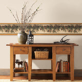 York Pinecone Forest Multicolor Pine Border
