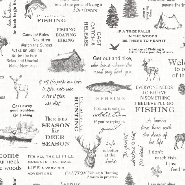 York North Hills Black Camping Quotes Wallpaper