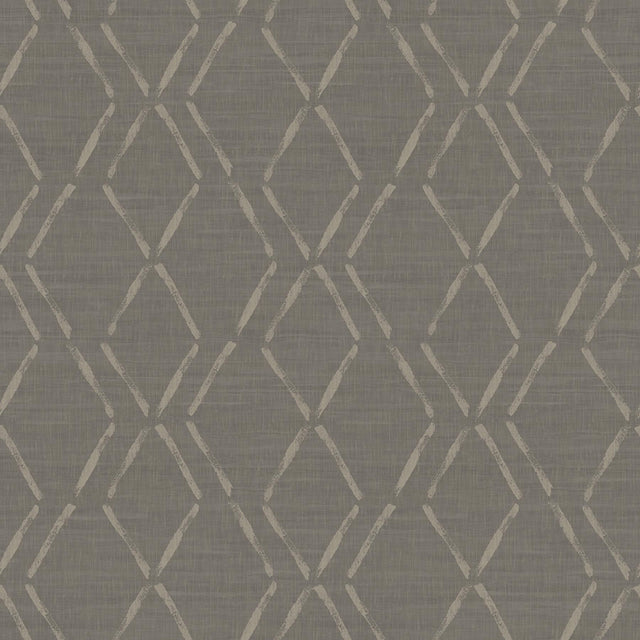 York Tapa Brown Trellis Wallpaper