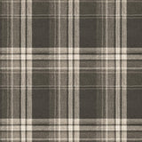 York Saranac Dark Brown Flannel Wallpaper