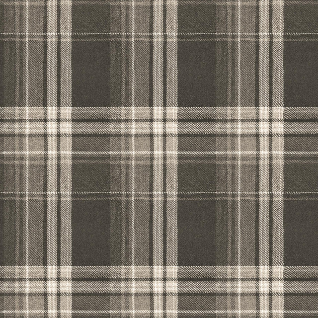 York Saranac Dark Brown Flannel Wallpaper