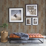 York Chebacco Brown Wooden Planks Wallpaper