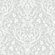 York Kiwassa Grey Antler Damask Wallpaper