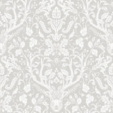 York Kiwassa Taupe Antler Damask Wallpaper