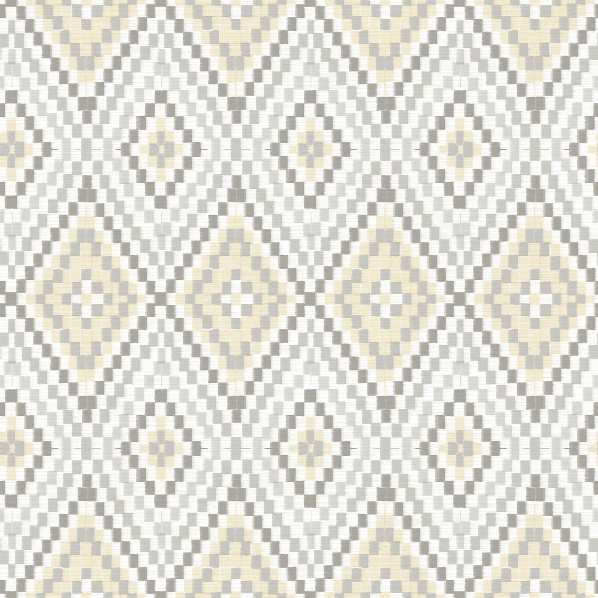 York Ganado Beige Geometric Ikat Wallpaper