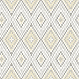 York Ganado Beige Geometric Ikat Wallpaper