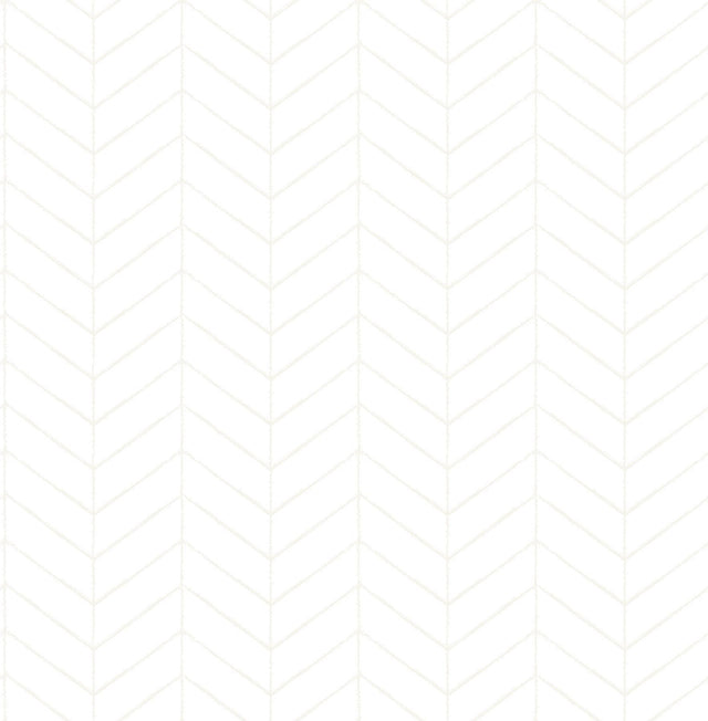 York Bison Off-White Herringbone Wallpaper