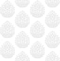 York Totem Light Grey Pinecone Wallpaper