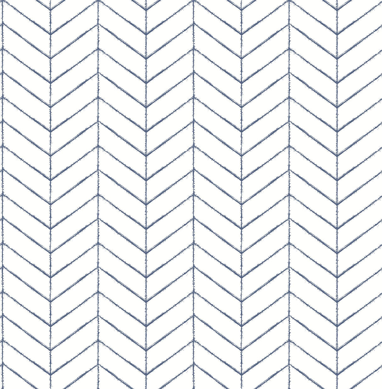 York Bison Navy Herringbone Wallpaper