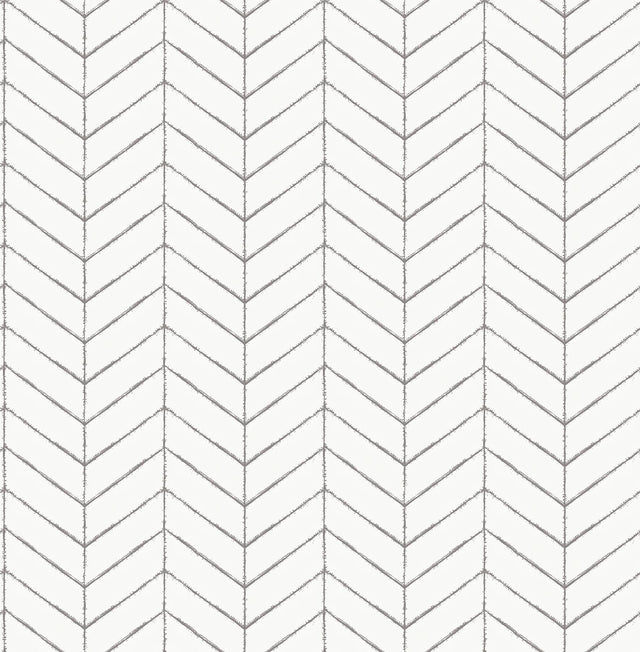 York Bison Taupe Herringbone Wallpaper