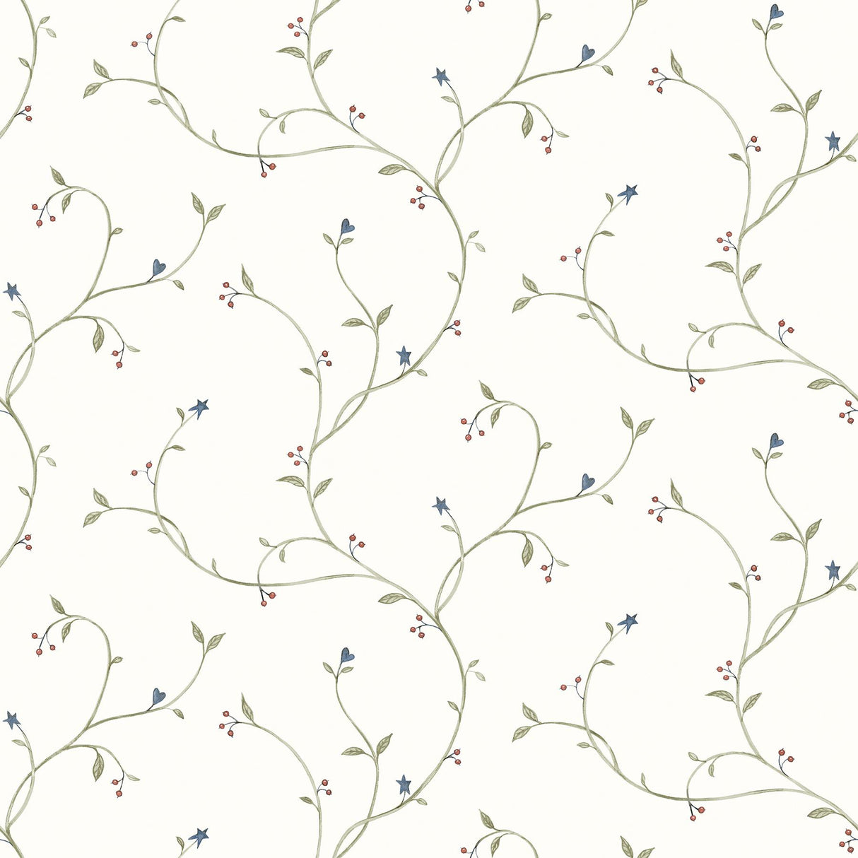 York Kurt Green Tin Star Trail Wallpaper