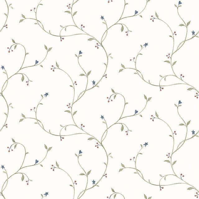 York Kurt Green Tin Star Trail Wallpaper