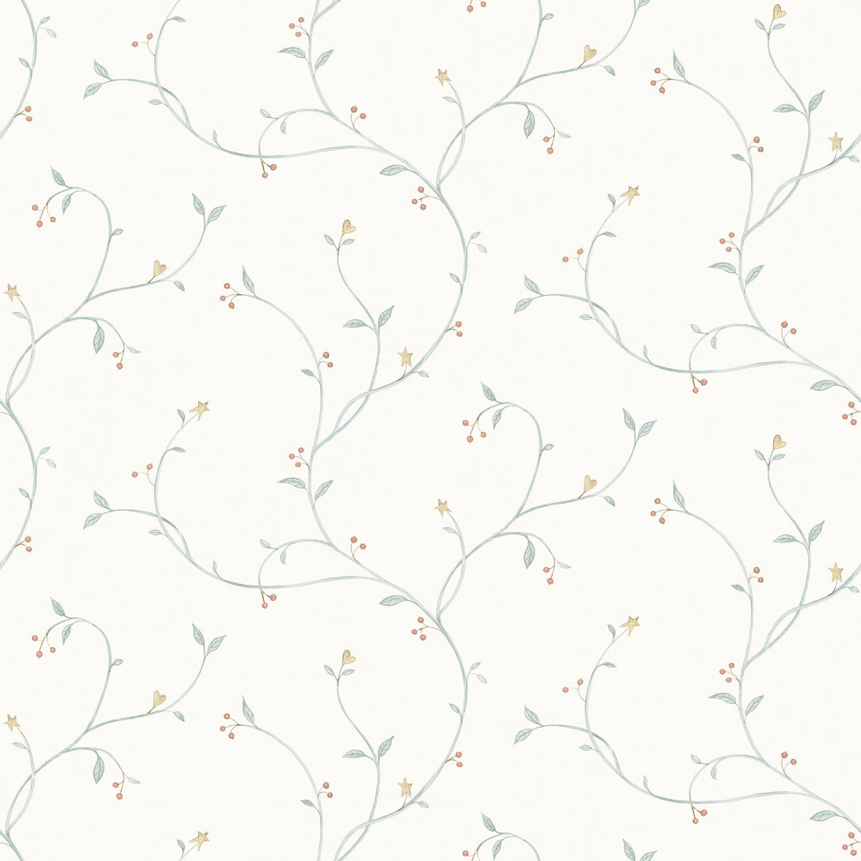 York Kurt Light Green Tin Star Trail Wallpaper