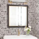 York Underwood Black Vintage Newspaper Wallpaper