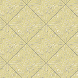 York Brandi Yellow Metallic Faux Tile Wallpaper