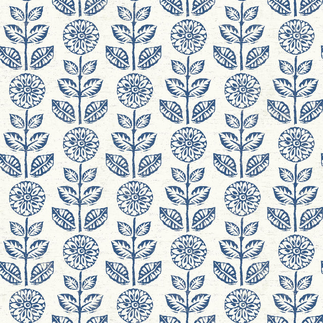 York Dolly Navy Floral Wallpaper