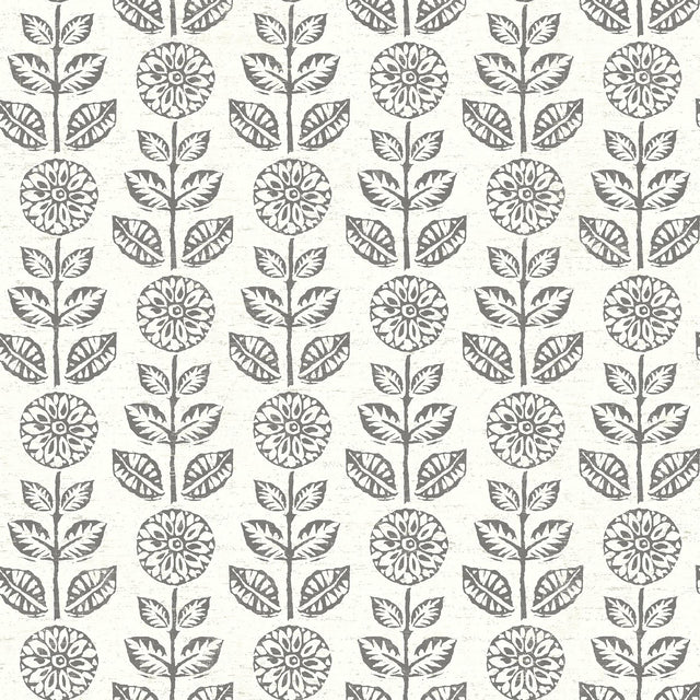 York Dolly Black Floral Wallpaper